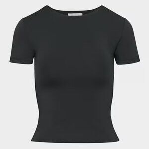 Aritiza Original Contour Crew T-shirt size L - plum/deep aubergine